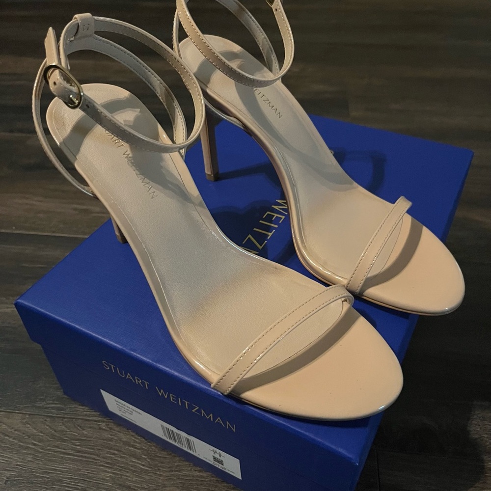 Stuart Weitzman Heels Dancer 95. Golden Beige